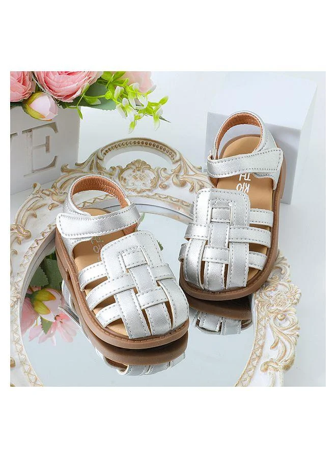 Mark & Mia Mark & Mia Bellies & Peep Toe Shoes - Silver