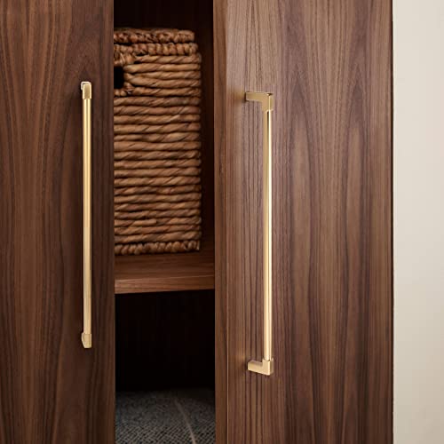TUNNY 5 Pack Classic Solid Cabinet Handles-12.6"/320mm Screw Spacing Champagne Bronze Furniture Hardware Handles for Bathroom Dresser Kitchen Cabinets Bedroom Cabinet Pulls - Image 5