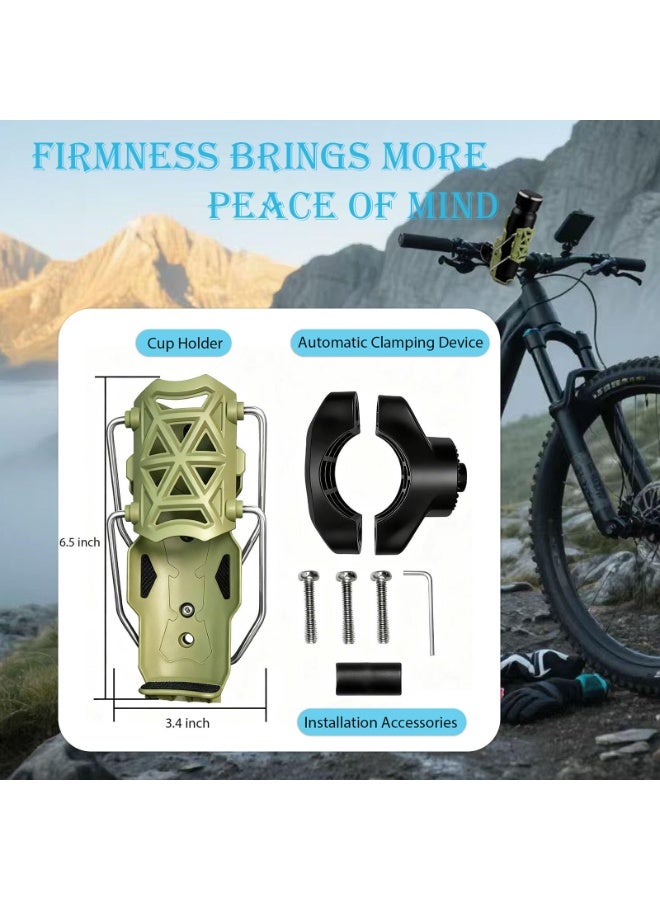 2PCS 360 Degree Adjustable Bike Motorcycle Handlebar Water Bottle Cup Holder Cage Mount - Image 4