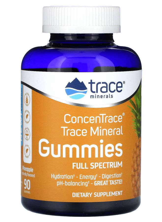 Trace Minerals ConcenTrace Trace Mineral Gummies Pineapple 90 Gummies