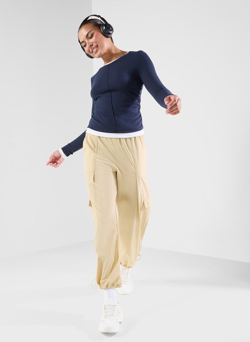 FRWD Contrast Trim Detail Fitted Top  - Image 4