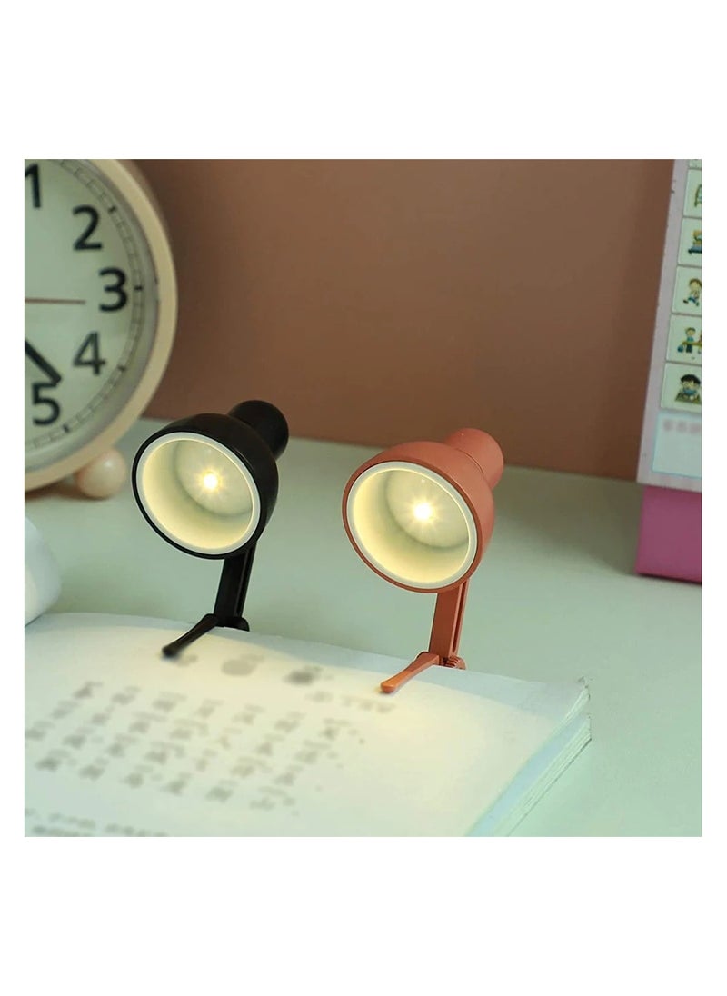 Generic Mini Foldable Reading Desk Lamp with Clip on Book Night Light Eye Protection Bedside Study Lamp Reading Supplies  - Image 4