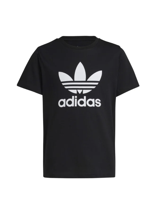 اديداس adidas TREFOIL TEE Black Originals Kids T-SHIRTS