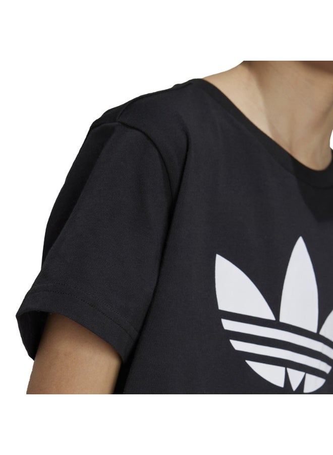 Adidas TREFOIL TEE Black Originals Kids T-SHIRTS  - Image 4