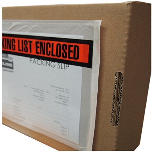 SALES4LESS Packing List Envelopes 7.5" X 5.5" Pouches Invoice Enclosed Adhesive Bags Pack of 200 PL755-199 Clear - Image 3