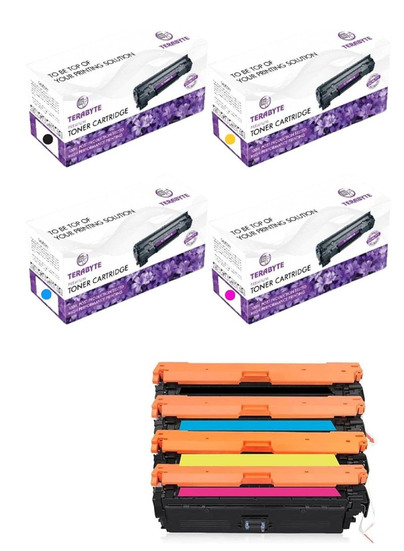 Terabyte 659A Set Toner Cartridge Replacement For Color Enterprise M856dn, M776dn, Color Enterprise Flow MFP M776z, M776zs (W2010A Black, W2011A Cyan, W2012A Yellow, W2013A Magenta) - Image 1