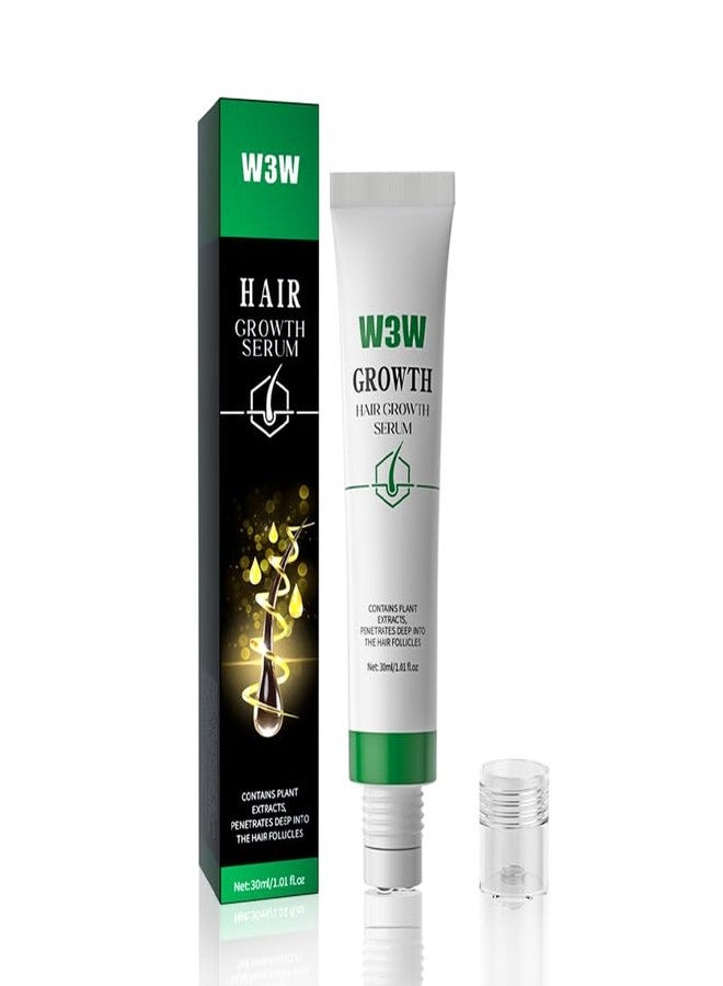 W3W Hair Growth Serum for Scalp - Hair Serum for Hair Growth Accelerates, Strengthens & Thickens Hair Nourishing Formula with Caffeine Non-Greasy Hair Regrowth Treatment Prevents Hair Loss & Thinning - Image 1