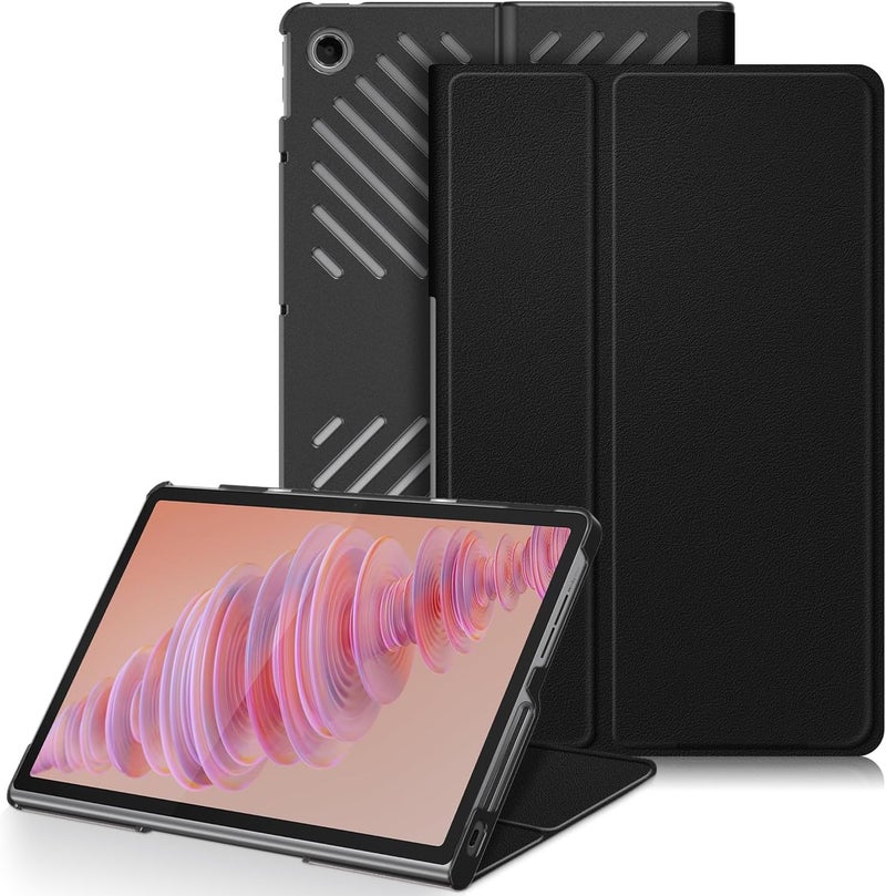 ProElite غطاء لجهاز Lenovo Tab Plus بحجم 11.5 بوصة، غطاء ذكي من جلد PU القابل للطي لجهاز Lenovo Tab Plus بحجم 11.5 بوصة، أسود - Image 1