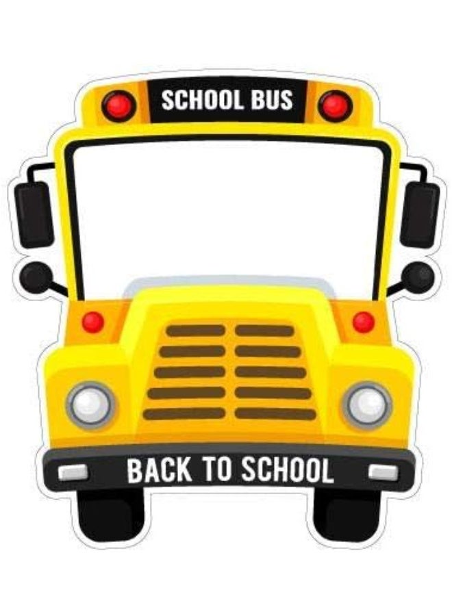 Photo Booth Frame Back to School Selfie Frame 1st Day of School Bus Photo Props