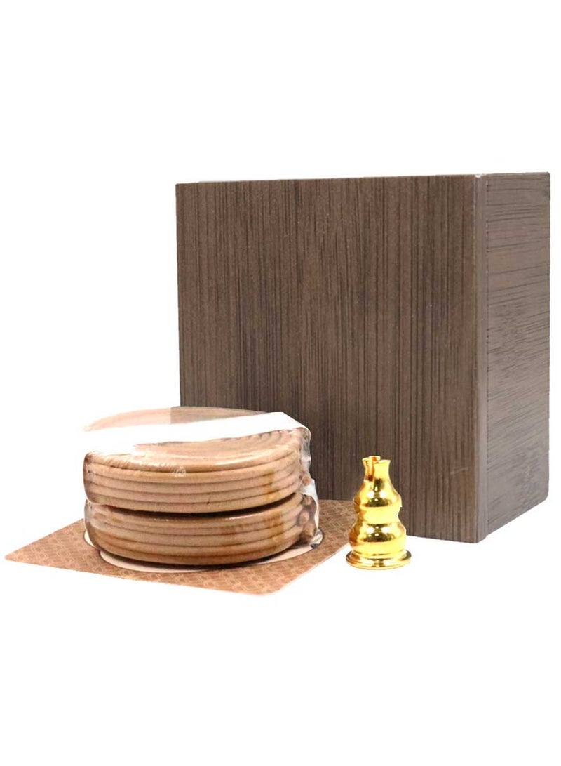 Bakhoor BoSidin Premium Cambodian Incense Gift Box – 20pcs Coil Incense (2-Hour Burn Time Each) with Elegant Mini Holder - Image 1