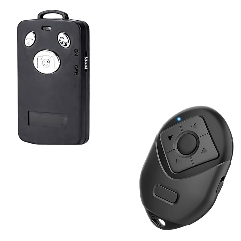 Drumstone 𝗖𝗼𝗺𝗯𝗼 Universal Bluetooth Remote Shutter and 6‑Button Page Turner, Selfie Shutter | Works with iOS & Android | Compact, Lightweight & Premium Design 𝟏𝟓 𝐘𝐞𝐚𝐫𝐬 𝐖𝐚𝐫𝐫𝐚𝐧𝐭𝐲 - Image 1