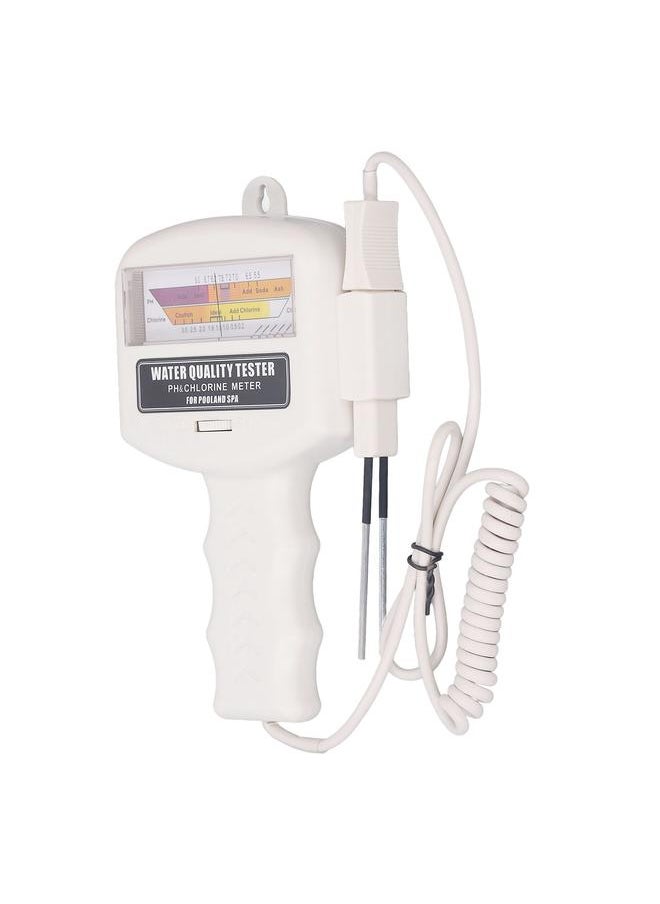 Thoraya Pool Ph CL2 Meter High Precision Large Display Screen Handheld Portable Spa Water Quality Analysis Tester  - Image 2