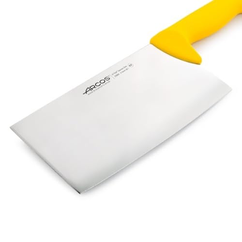 Arcos سكين تقطيع أركوس 8 إنش من الفولاذ المقاوم للصدأ نيتريم وشفرة بطول 215 مم. سكين جزار محترف. مقبض بولي بروبيلين مريح. السلسلة 2900. اللون أصفر - Image 3