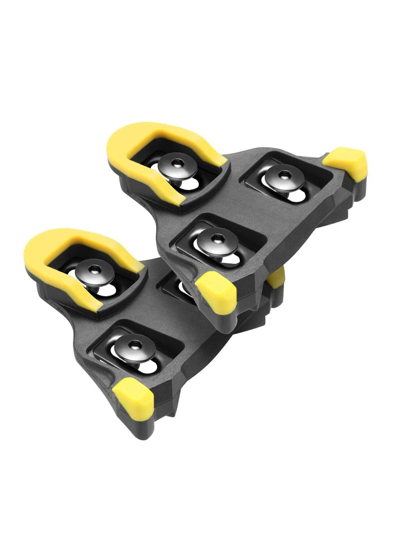 SPD Road Bike Cleats for Shimano Speed-SL SM-SH10 SH11 SH12 Cleats- Indoor Outdoor Peleton Spin Cycling Pedals Cleat u0026 Bicycle Clips Set - Image 1
