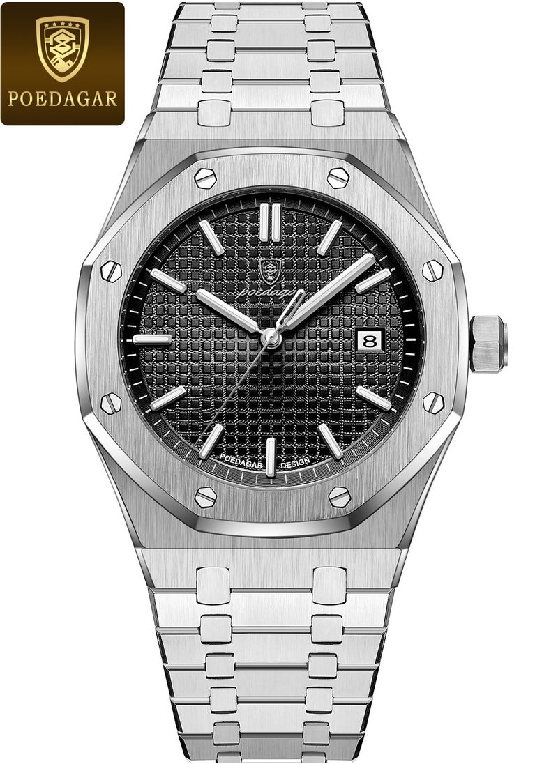 POEDAGAR Man Watch Waterproof Luminous Men's Watch Quartz，Men's Wrist Watches-42mm  - Image 1