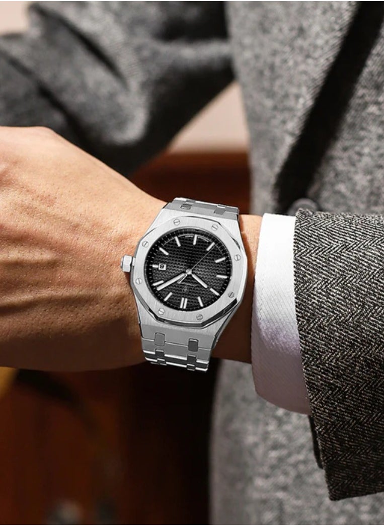 POEDAGAR Man Watch Waterproof Luminous Men's Watch Quartz，Men's Wrist Watches-42mm  - Image 2