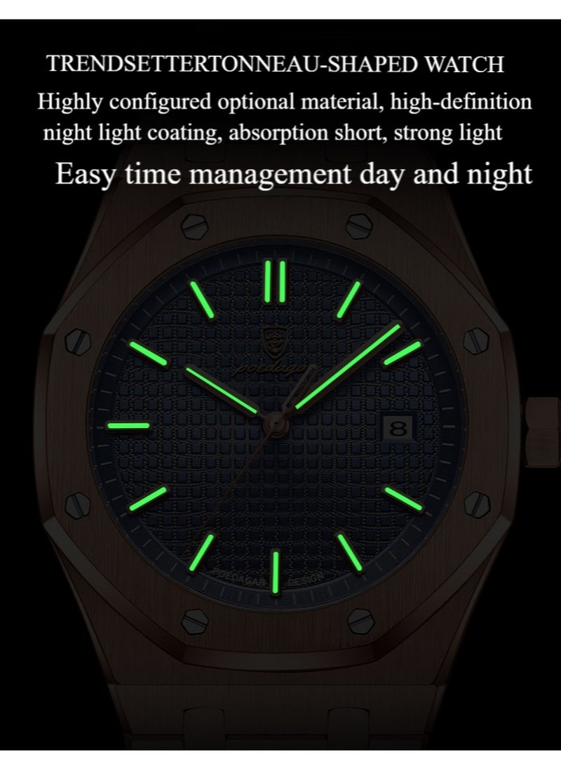 POEDAGAR Man Watch Waterproof Luminous Men's Watch Quartz，Men's Wrist Watches-42mm  - Image 5
