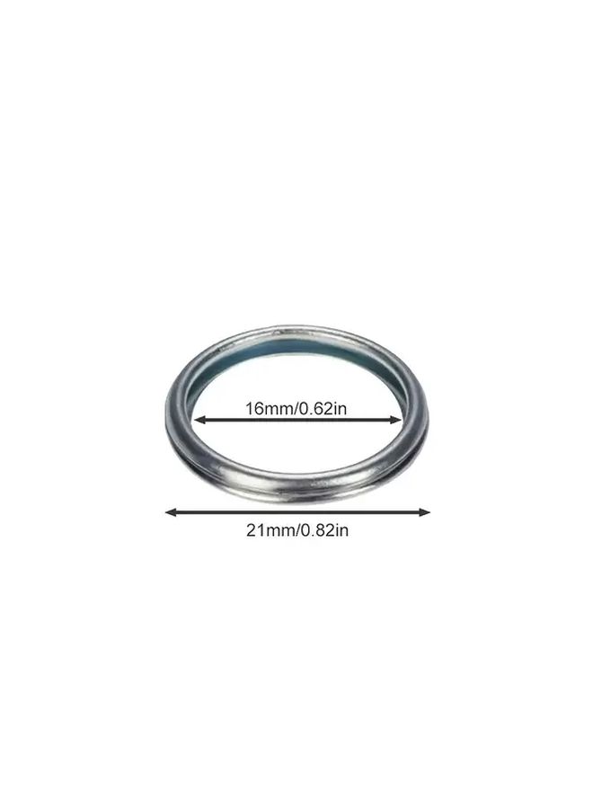 Set of 10 Washers 16Mm Oil Drain Plug Crush Gaskets OEM Replacement 803916010 - Image 2