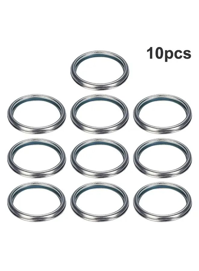 Set of 10 Washers 16Mm Oil Drain Plug Crush Gaskets OEM Replacement 803916010 - Image 1