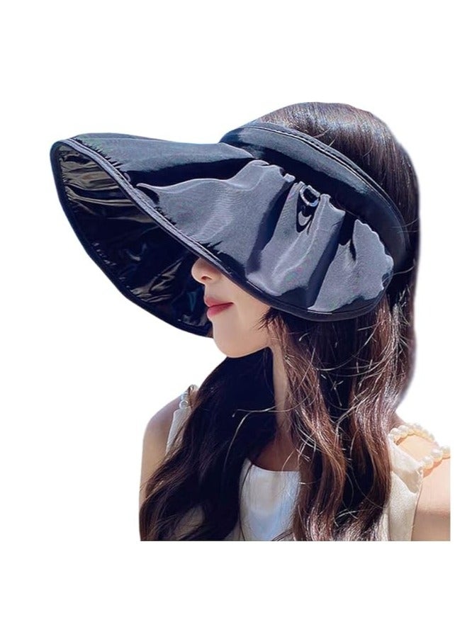 Etertoyle Large Brim Sun Hat UV Protection Foldable Visor Cap for Outdoor Trip - Image 2