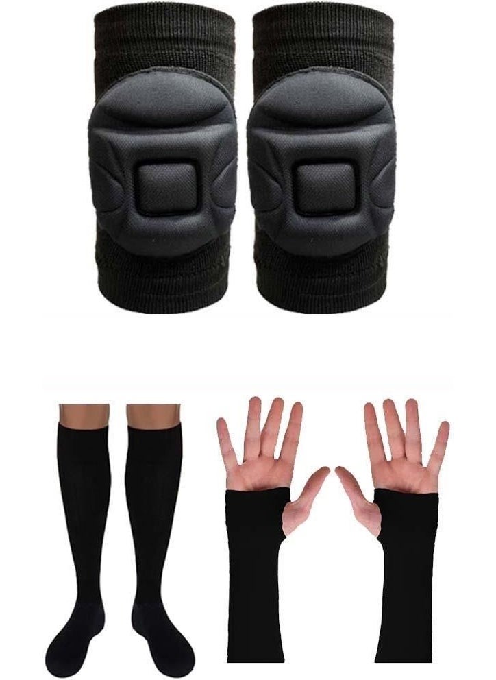 Liggo Volleyball Shin Guard Volleyball Arm Sleeve Volleyball Socks Set  - Image 1