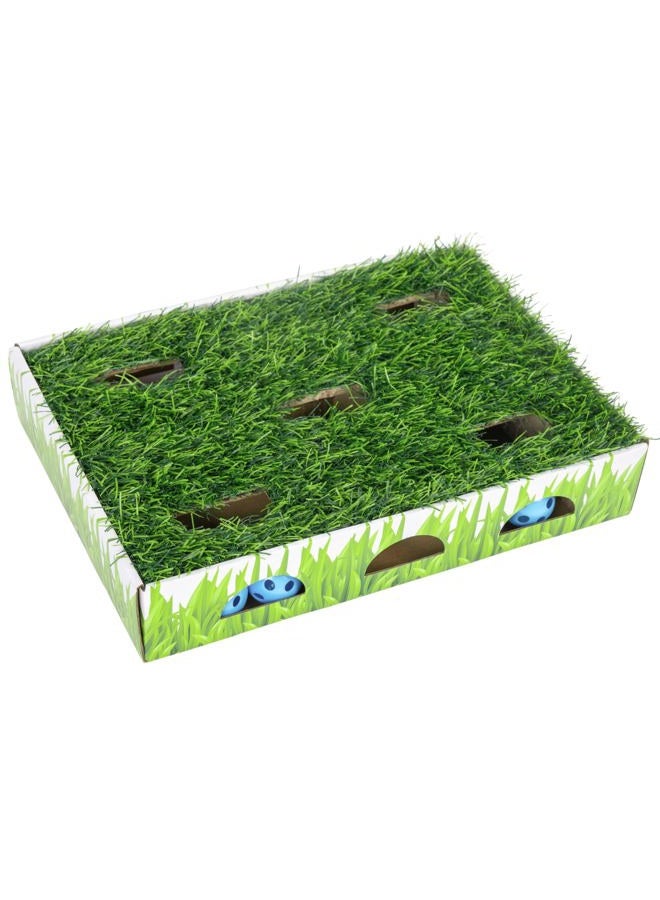 Catstages Pet Stages Grass Patch Hunting Box, 14 x 2.5 x 10 inches - Image 1
