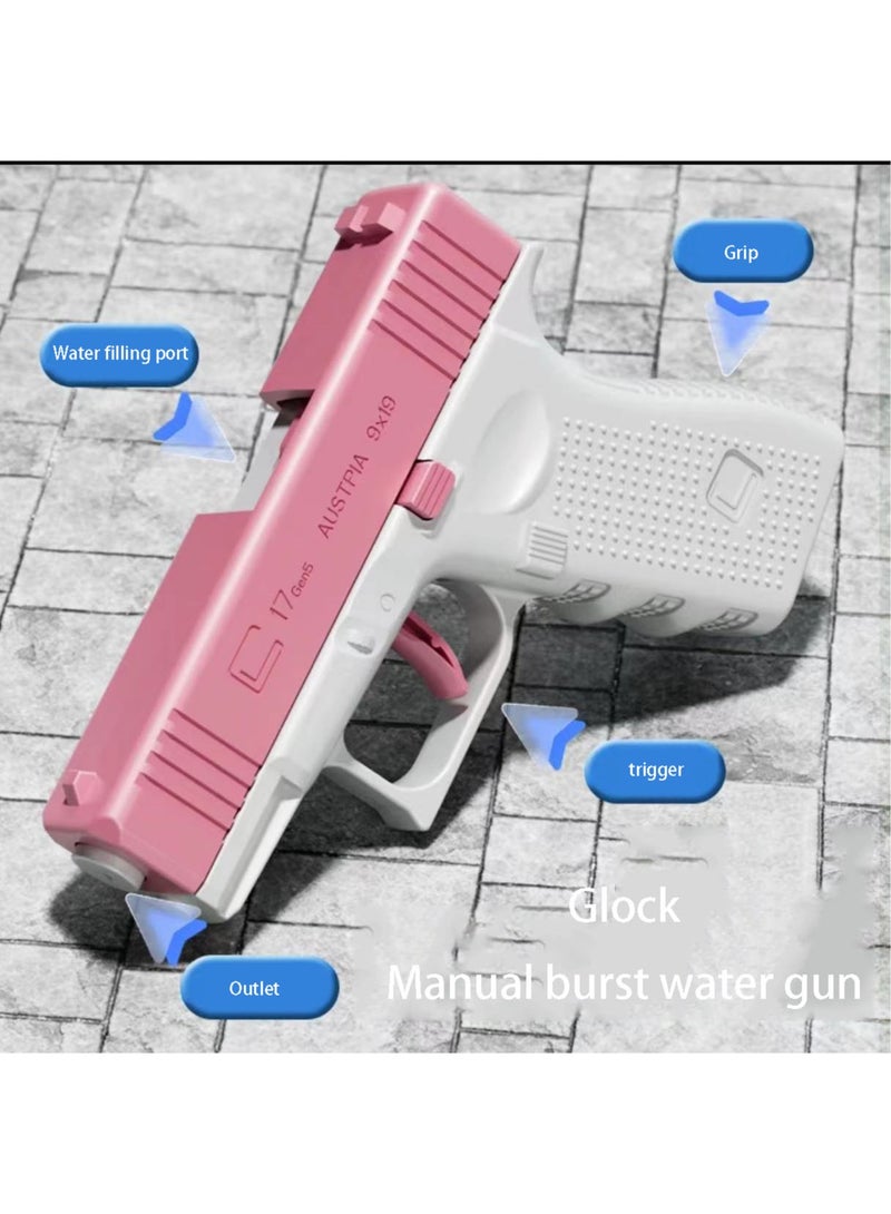 أوشن قوية الوردي غلوك دفع نوع قدرة كبيرة مدفع المياه لعبة في الهواء الطلق في الصيف - Image 3