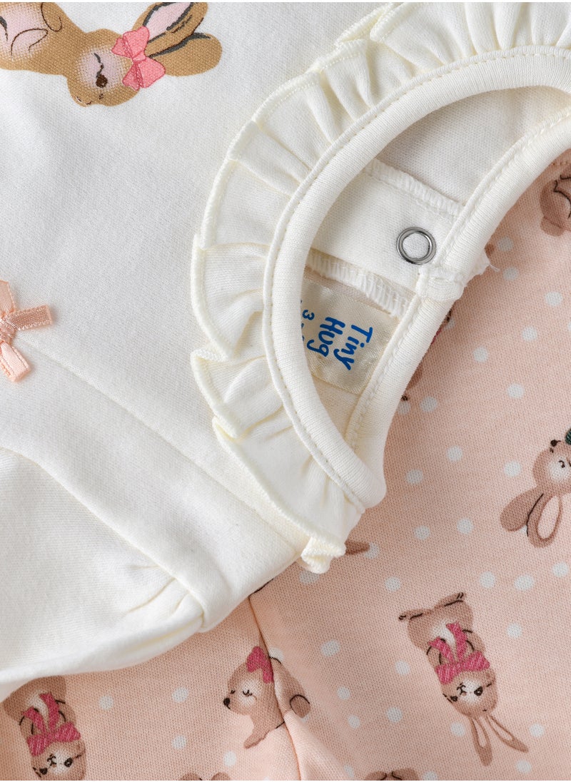 Tiny Hug Baby Girls' 2-Piece Cotton Knit Set  - Image 4