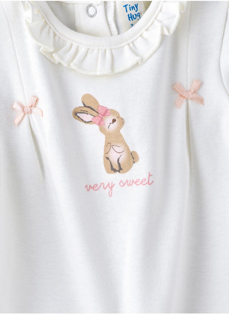 Tiny Hug Baby Girls' 2-Piece Cotton Knit Set  - Image 3