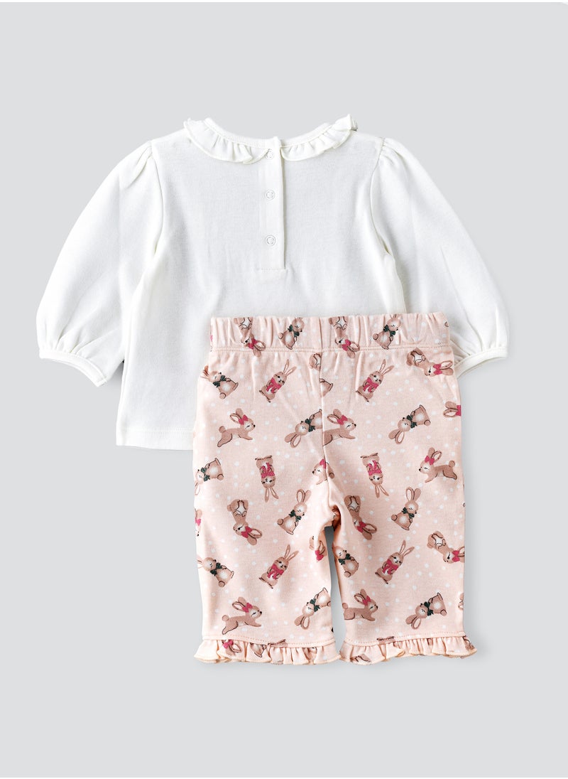 Tiny Hug Baby Girls' 2-Piece Cotton Knit Set  - Image 2