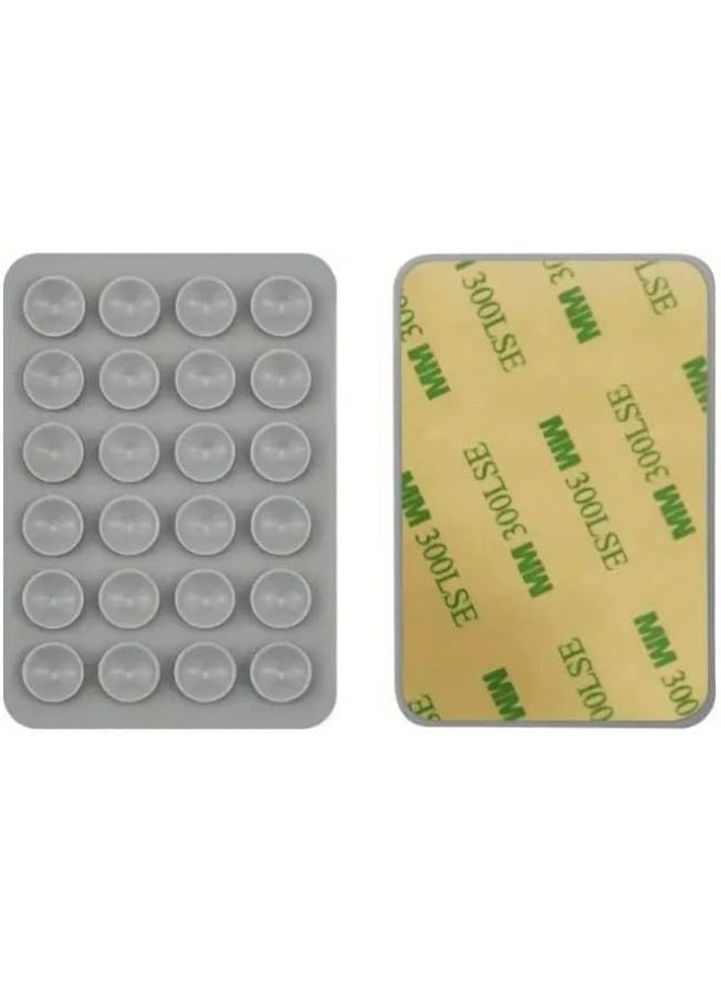 Suction Phone Case Mount, Sillicon Adhesive Phone Accessory Hands-Free Fidget Toy Mirror Shower Phone Holder, Tiktok Videos and Selfies - Image 2