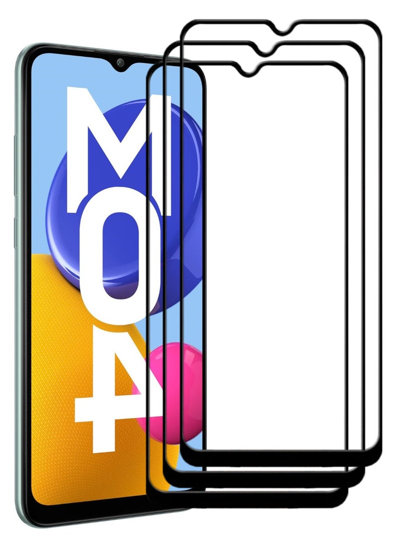 ACLIX 3 Pieces Antistatic ESD Dustproof Premium Quality High Definition Tempered Glass Screen Protector Designed For Samsung Galaxy M04 - Image 1