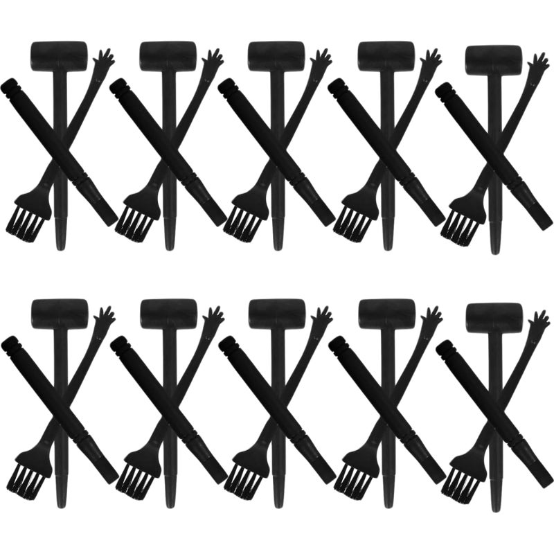 JOINPAYA 10 Sets Mini Dig Kit Dinosaur Eggs Digging Hammer Chisel Brush Archaeological Science Excavation Tool Kit - Image 3
