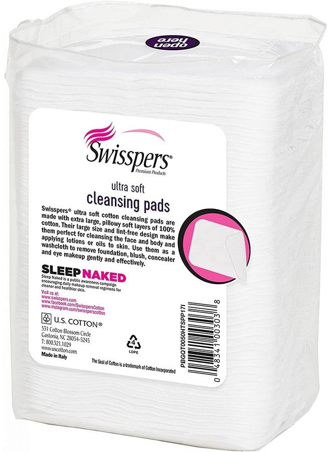 Swisspers Premium Ultra Soft Facial Cleansing Cotton Pads 50 ea (Pack of 4) - Image 2
