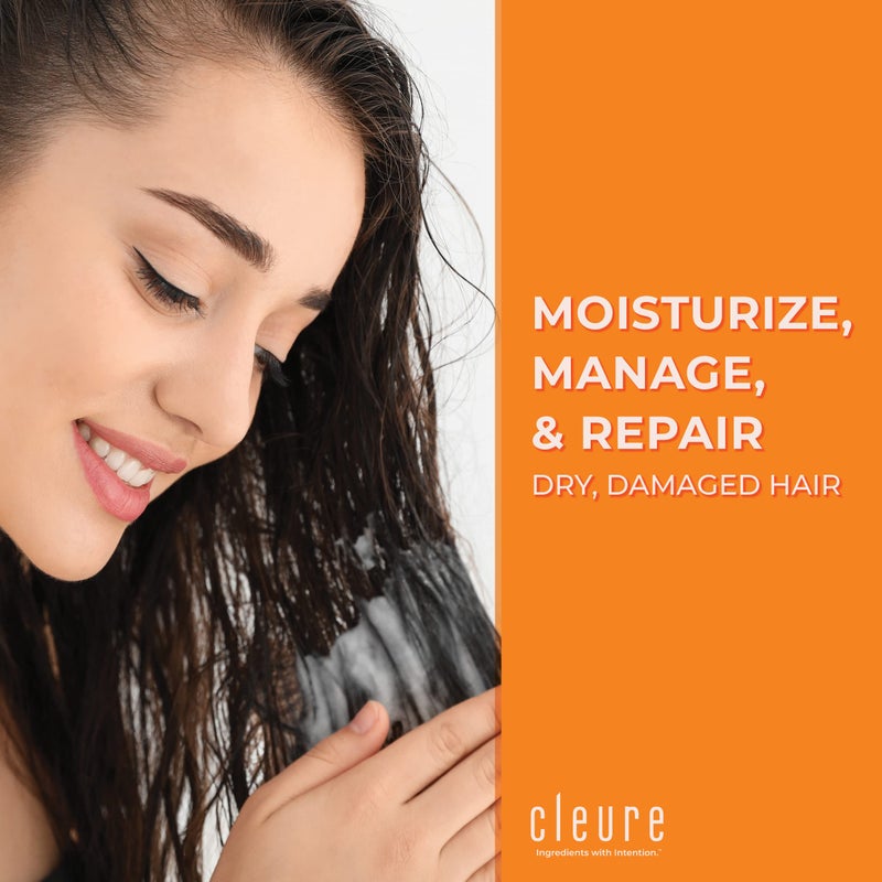 Cleure Hydrating Fragrance Free Conditioner - Hypoallergenic, SLS Free & Paraben Free - Unscented (12 Fl Oz, Pack of 2) - Image 2