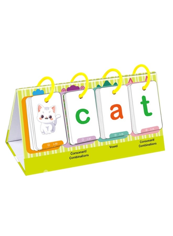 Capstro Kids Word Spelling Desk Cards Learning Set – Early English Sight Words, Letter Building & Vocabulary Practice Flash Cards | Phonics, Reading & Spelling Educational Toy | Screen-Free Learning for Kids - Image 1