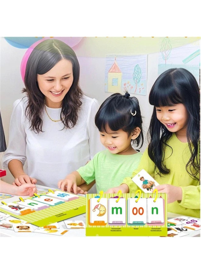 Capstro Kids Word Spelling Desk Cards Learning Set – Early English Sight Words, Letter Building & Vocabulary Practice Flash Cards | Phonics, Reading & Spelling Educational Toy | Screen-Free Learning for Kids - Image 4