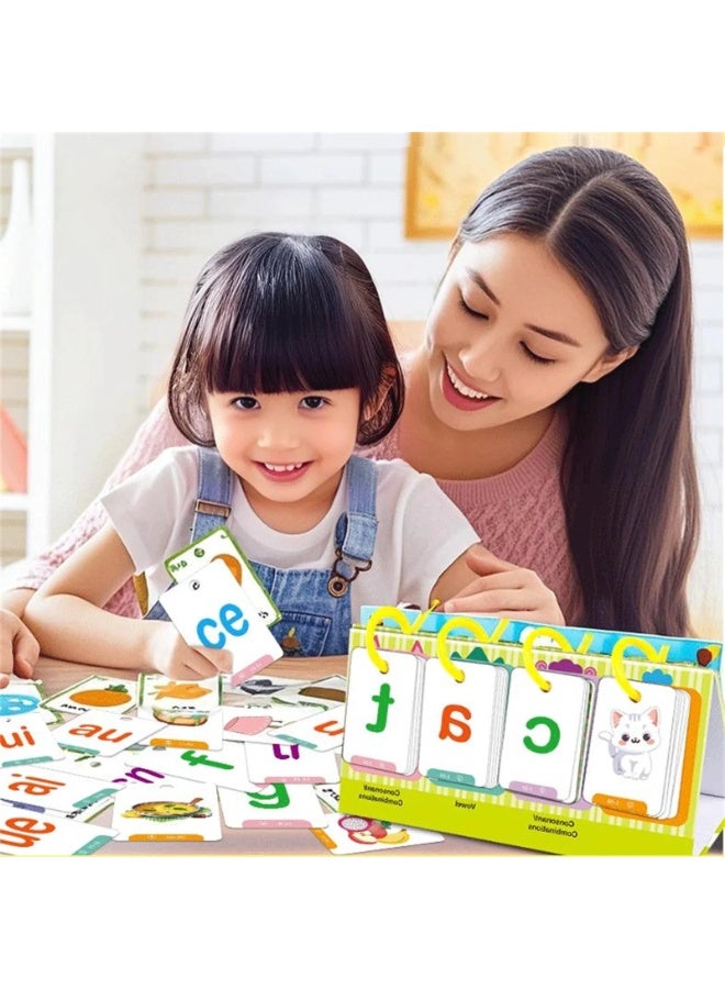 Capstro Kids Word Spelling Desk Cards Learning Set – Early English Sight Words, Letter Building & Vocabulary Practice Flash Cards | Phonics, Reading & Spelling Educational Toy | Screen-Free Learning for Kids - Image 3