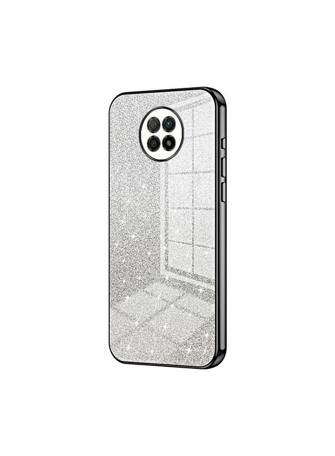 The Bros Case For Xiaomi Redmi Note 9 5G / Note 9T Gradient Glitter Powder Electroplated Phone Case
