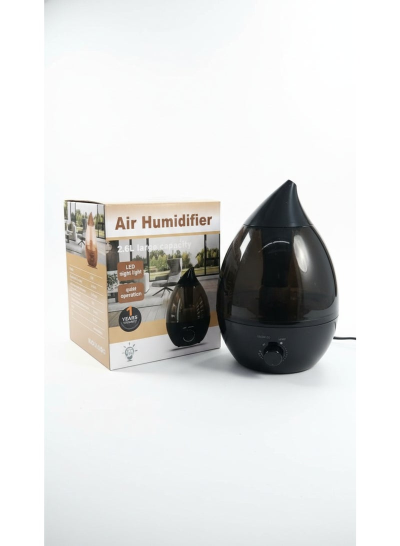 2.6L  Cool Mist Humidifier with Essential Oil Compartment 360° Nozzle, Colorful Night Light, Auto Shut-Off & Long-Lasting 24H Operation - Image 3