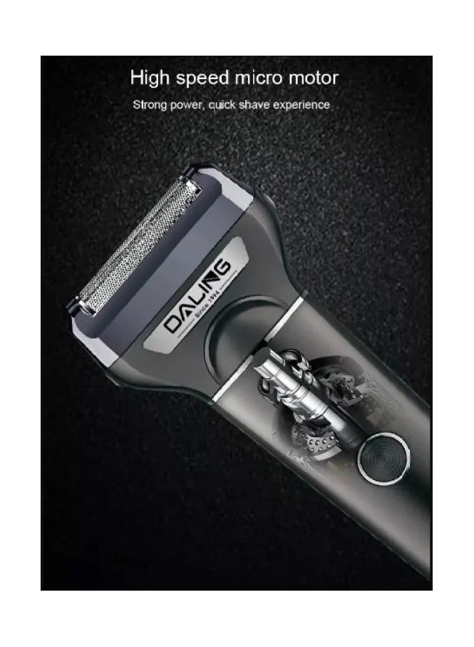 DALING DL-9103 3 In 1 Rechargeable Hair Clipper Shaver beard Styling Hair Removal machine - black - Image 2