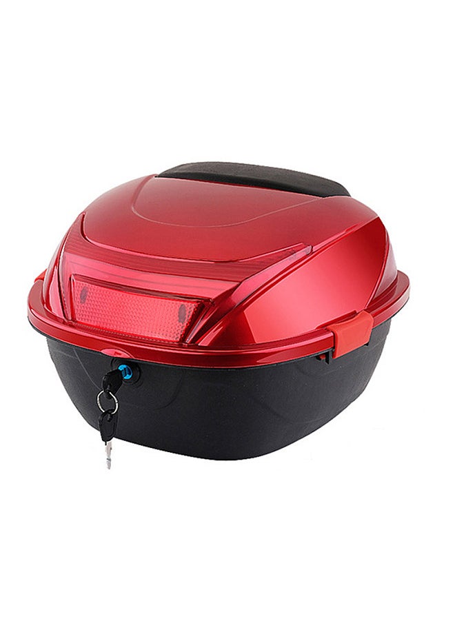 Generic 28L Motorcycle Tail Box Rear Trunk Large Capacity Motorbike Luggage Storage Case Waterproof with 2 Keys Side Snaps  - Image 1
