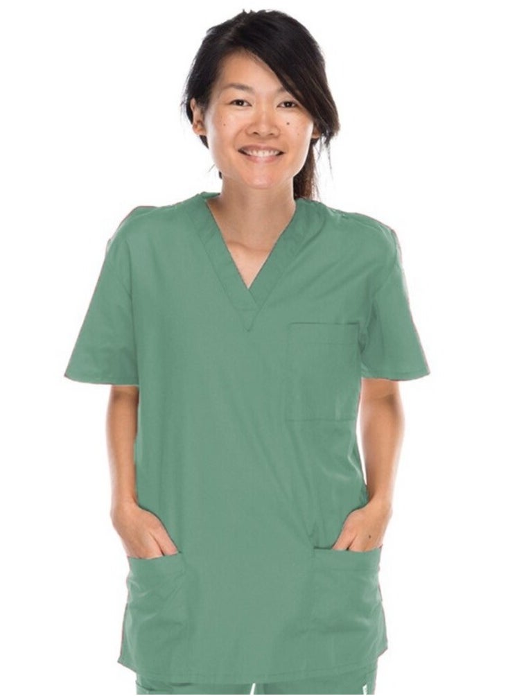 Meridian Meridian Classic Scrub Top - Comfortable and Stylish Unisex Medical V-Neck Top. Ideal for Healthcare Professionals. Durable, Functional. 