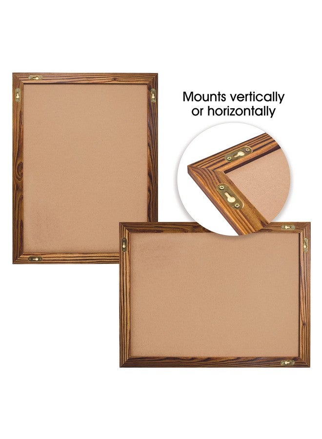 Better Office Products Magnetic Wall Chalkboard Large Size 18" X 24" Rustic Wood Frame Chalkboard Sign Vertical Or Horizontal Wall Mount Includes Chalk And Eraser(Rustic Brown) - Image 5