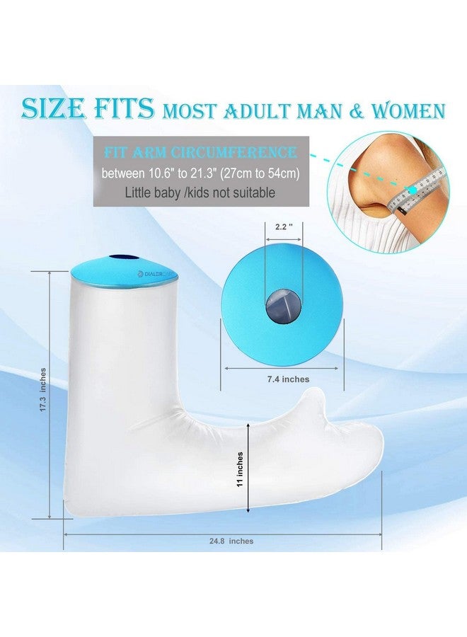DIALDRCARE Neoprene Waterproof Hand Cast Cover For Shower And Bath, Reusable Sealed Watertight Cast Protector, One Size, Fracture - Image 2