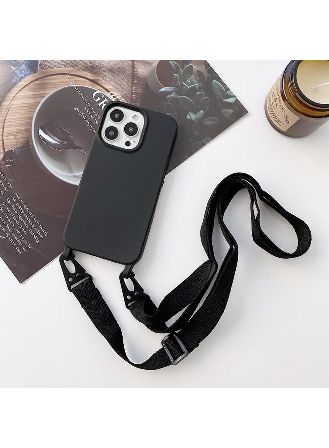 erorex Case For iPhone 13 Elastic Silicone Protective Case with Wide Neck Lanyard - Image 1