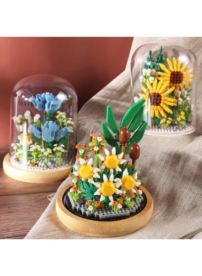 Zhiying Outlet Eternal Flower Diamond Mini Micro Particle Building Blocks Assembled Educational Toys Girls Toys-Color:2797 Lotus  - Image 5