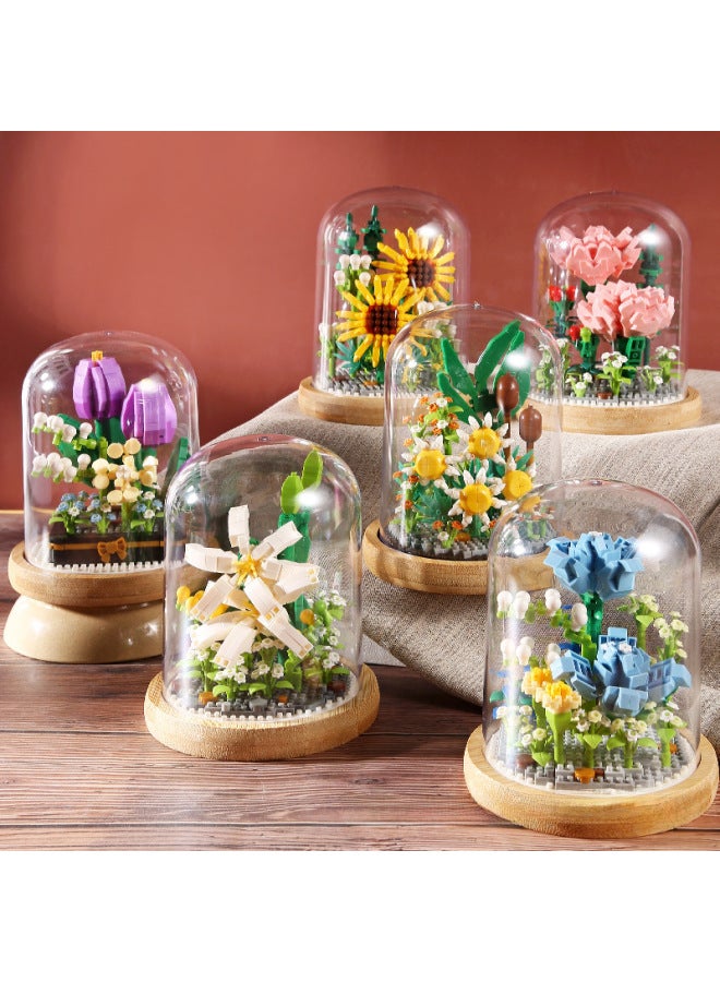 Zhiying Outlet Eternal Flower Diamond Mini Micro Particle Building Blocks Assembled Educational Toys Girls Toys-Color:2797 Lotus  - Image 2