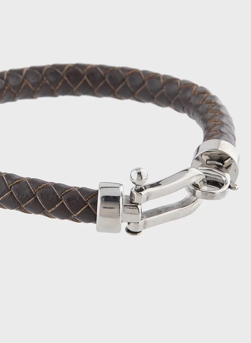 Robert Wood Slim Braided Bracelet
