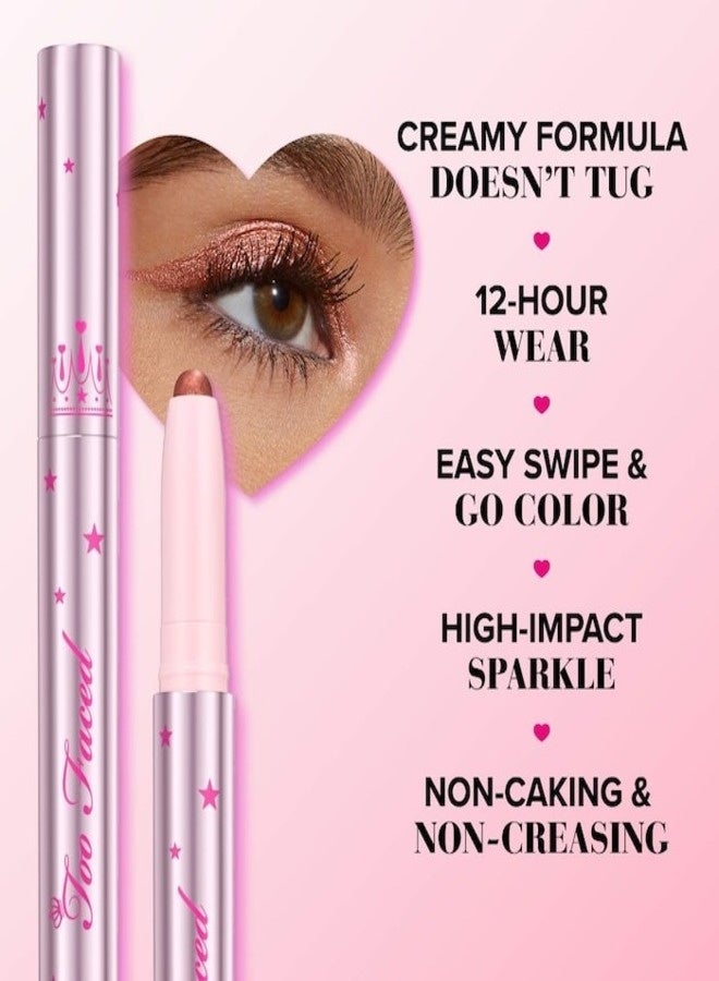 Too FacedCosmetics Too Faced Quickie Queen Eyeshadow Stick -  Lilac Lust - Cool Lilac Sparkle 0.05 oz / 1.5 g | Long-Wear Creamy Eyeshadow Stick - Image 5